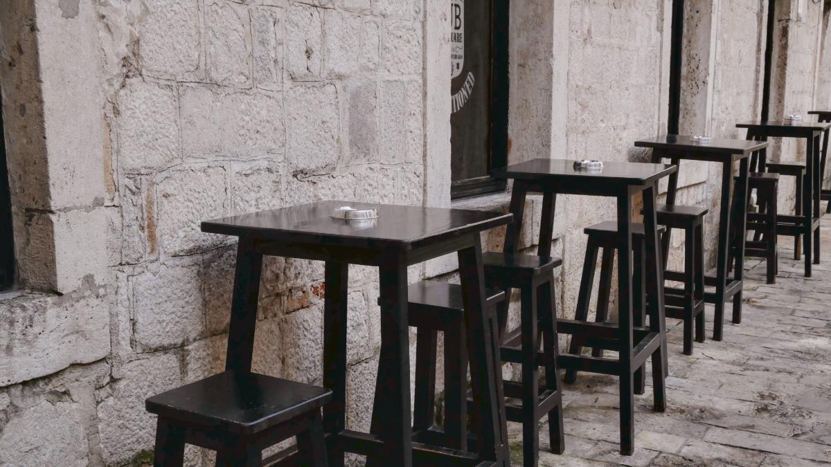 La terraza de un bar