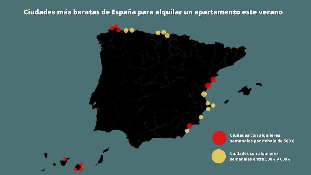 Estas son las gangas en la costa para alquilar este verano: Lugo, Castellón, Las Palmas o Murcia.