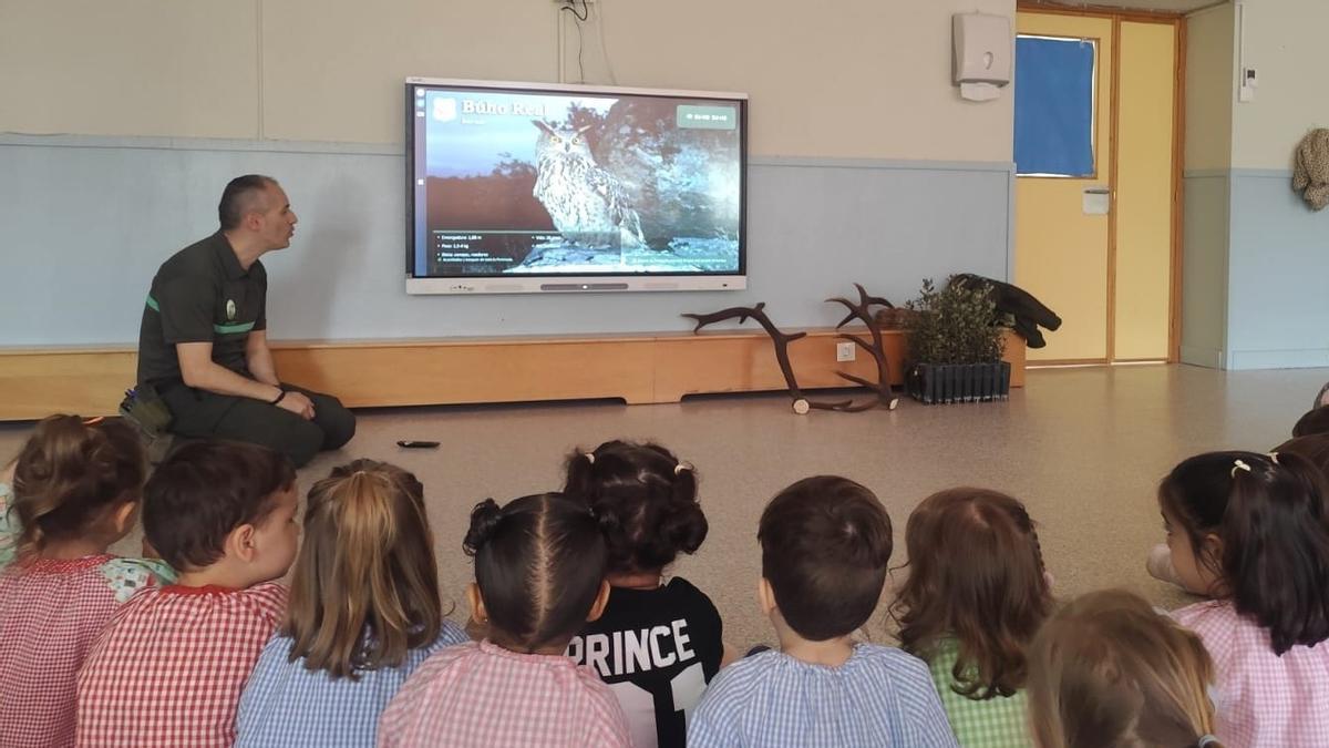 Actividad de concienciación ambientales con niñas y niños