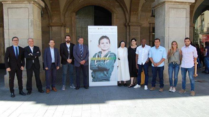 Participants en la presentació del torneig solidari del dia 10 de juny