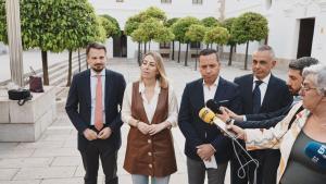 María Guardiola y Óscar Fernández Calle anuncian el acuerdo de gobierno en Extremadura