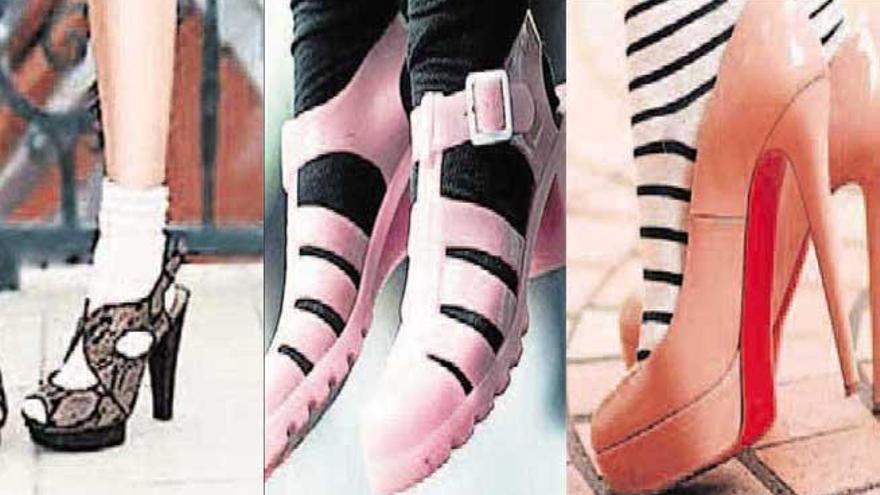 Sandalias con calcetines