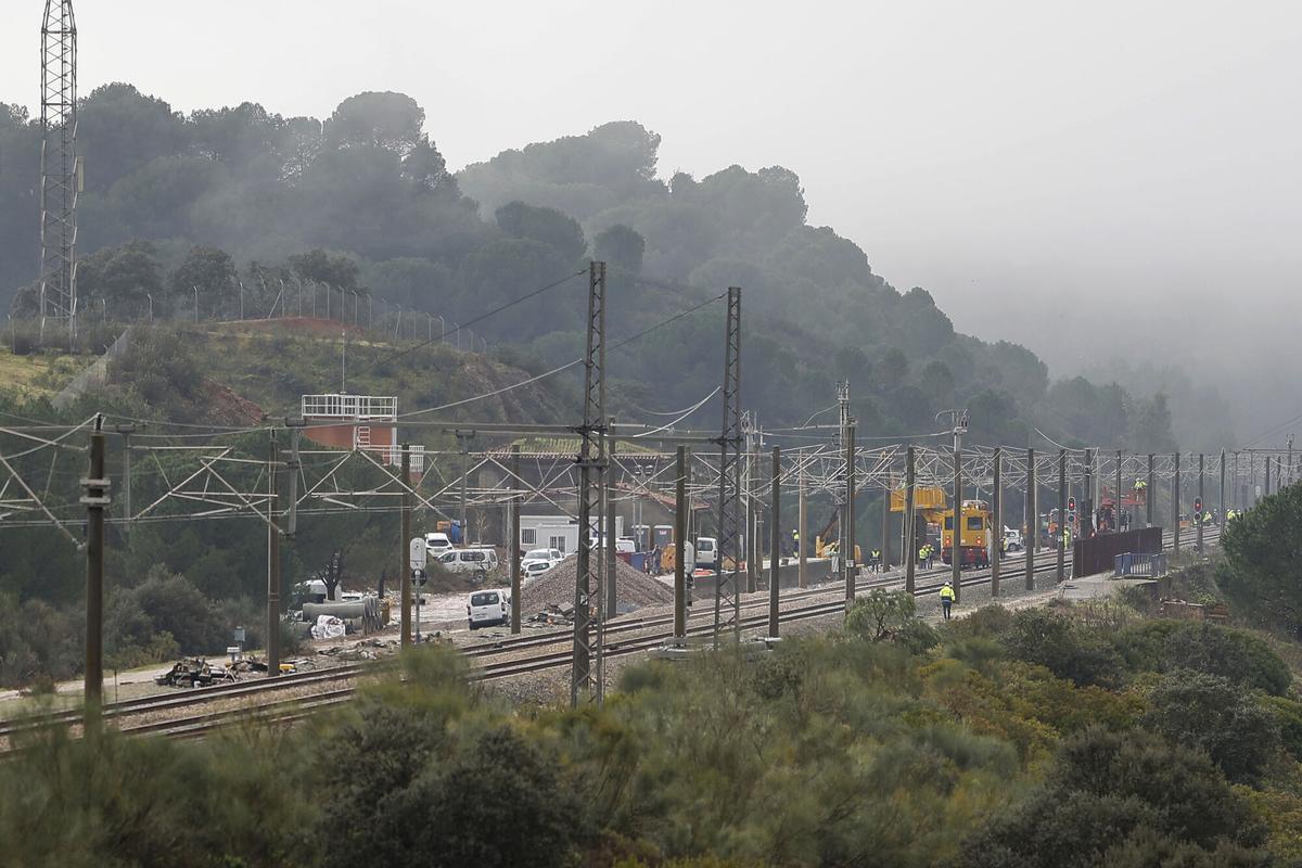 Accidente de Adamuz. Arreglo y obras en vías del tren