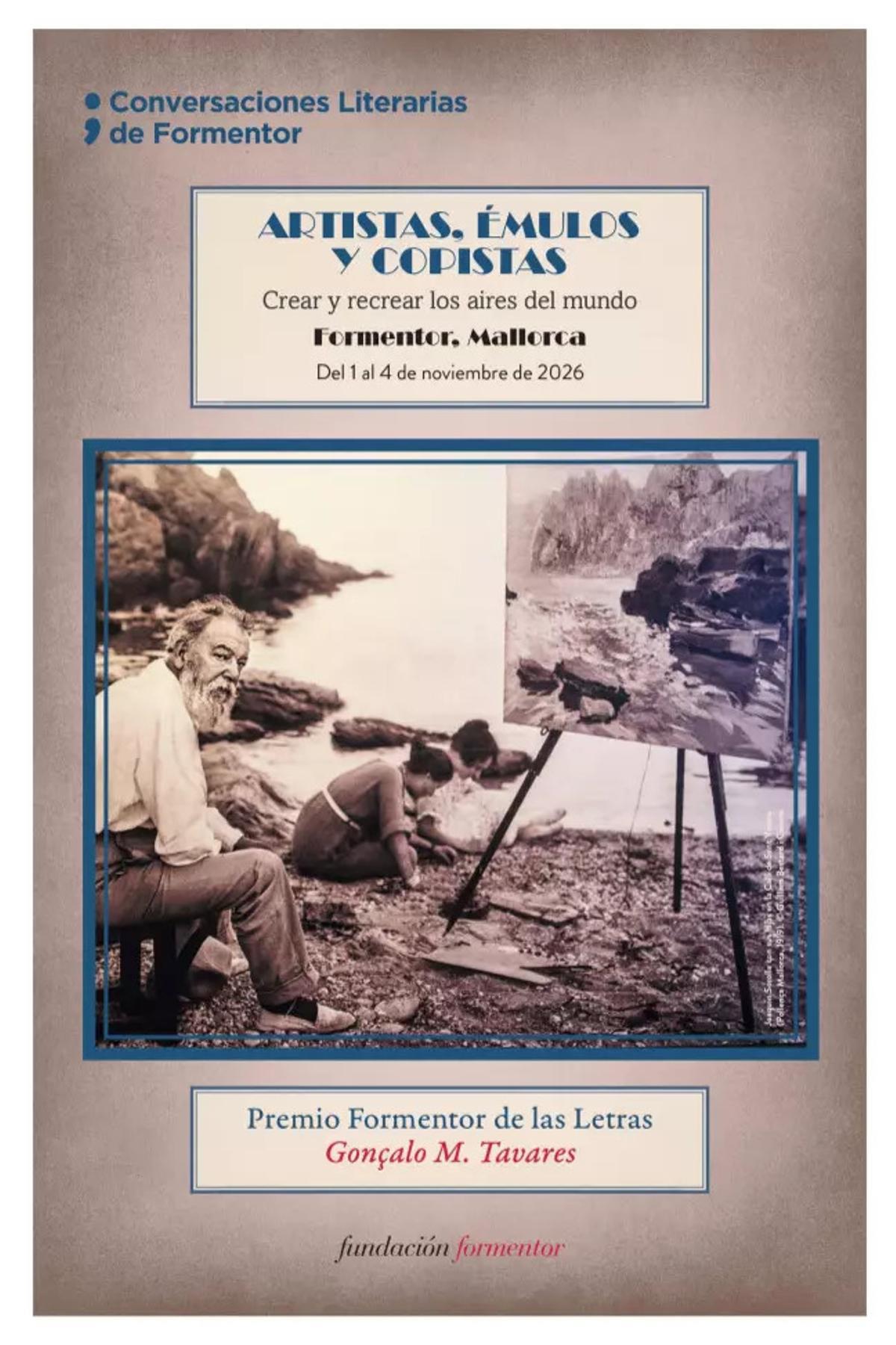 Das Plakat der Conversaciones Literarias de Formentor 2026