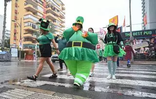 Un San Patricio pasado por agua en Benidorm