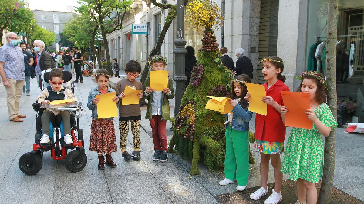 Los alumnos del CEIP A Ponte fueron los galardonados en la categoría de maio infantil.