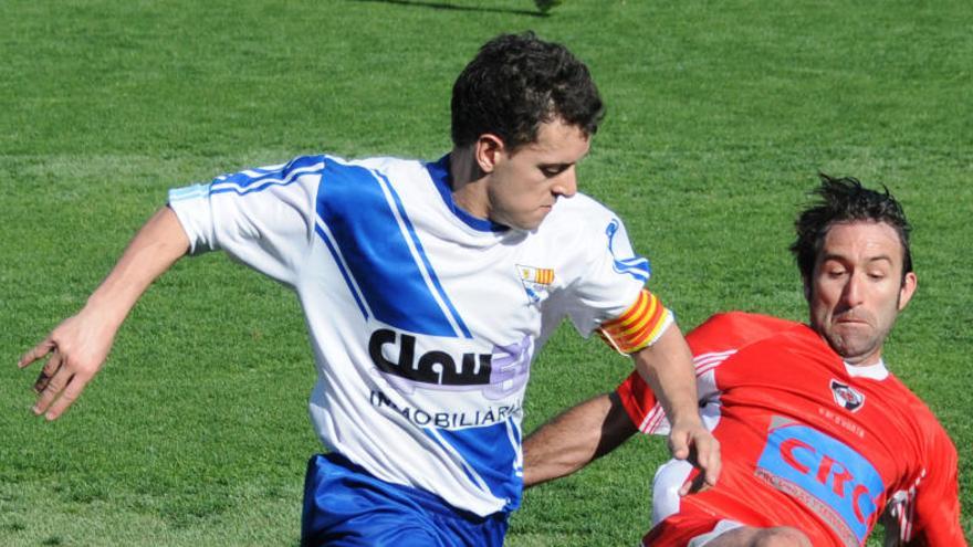 Joan Noguera en un partit de l&#039;Avià a Primera Catalana
