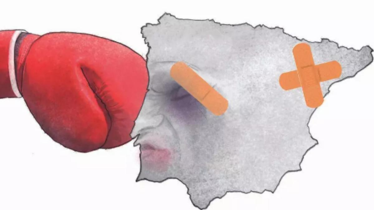 Ilustración golpe a España.