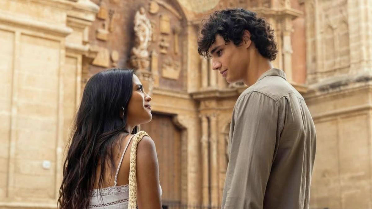 Fotograma de 'Sunrise: El último amanecer', aparece Fernando Lindez y Maia Reficco