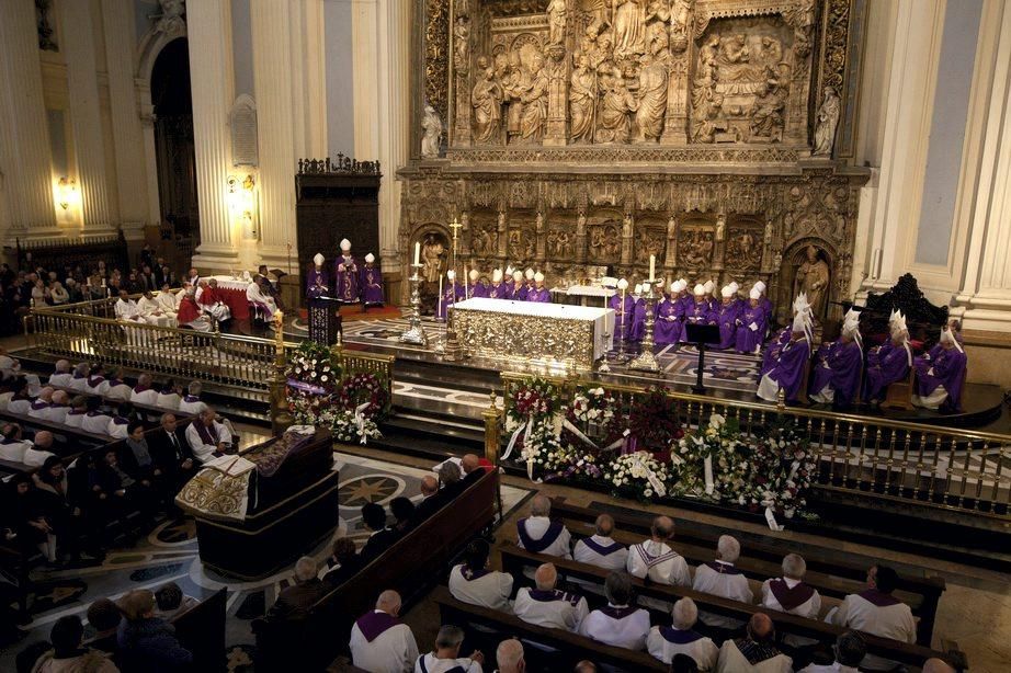 Funeral de Elías Yanez en la Basílica del Pilar