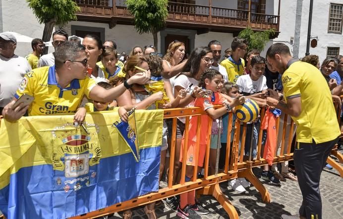 16/08/2017 TEROR. Visita de la UD Las Palmas a la Virgen del Pino en la Básilica de Teror. FOTO: J.PÉREZ CURBELO