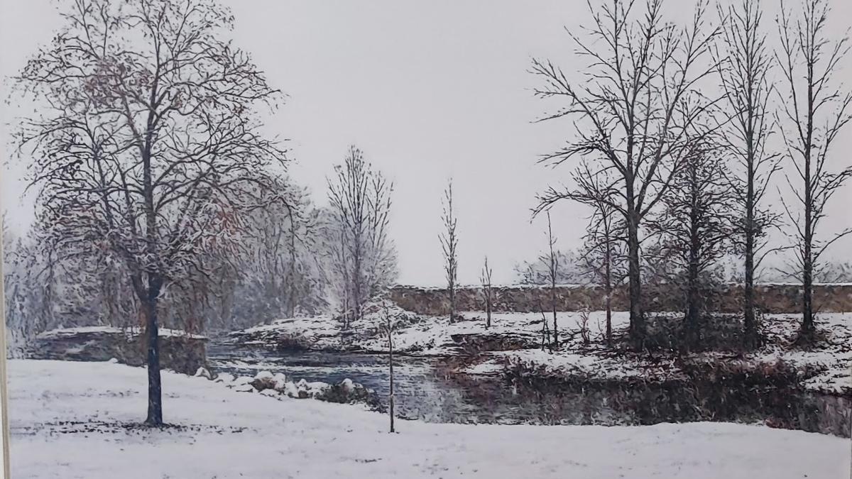 Primer Premio,  'El latido del invierno', obra de Guillermo Sedano Vivanco.