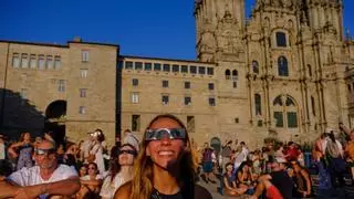 El eclipse en Santiago, una sinfonía en clave de sol