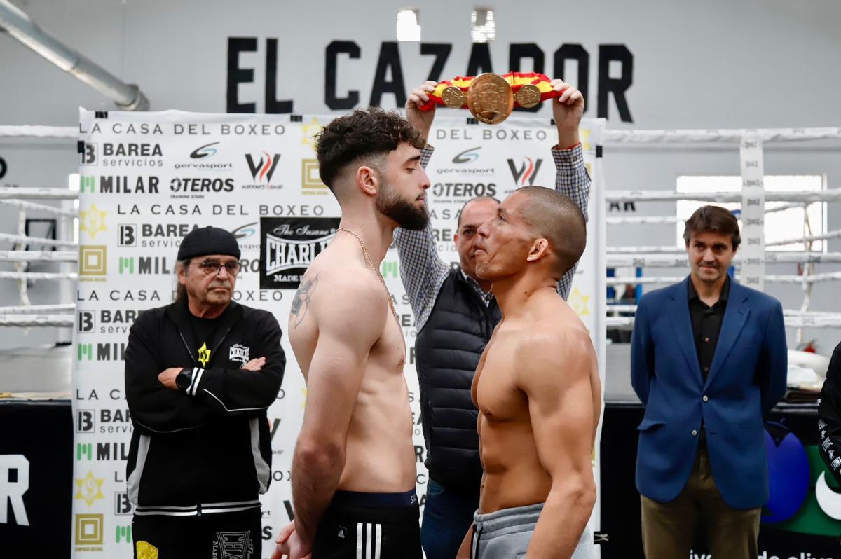 Las imágenes del pesaje de El Cazador Jr y Ronny Landaeta Las imágenes del pesaje de El Cazador Jr y Ronny Landaeta