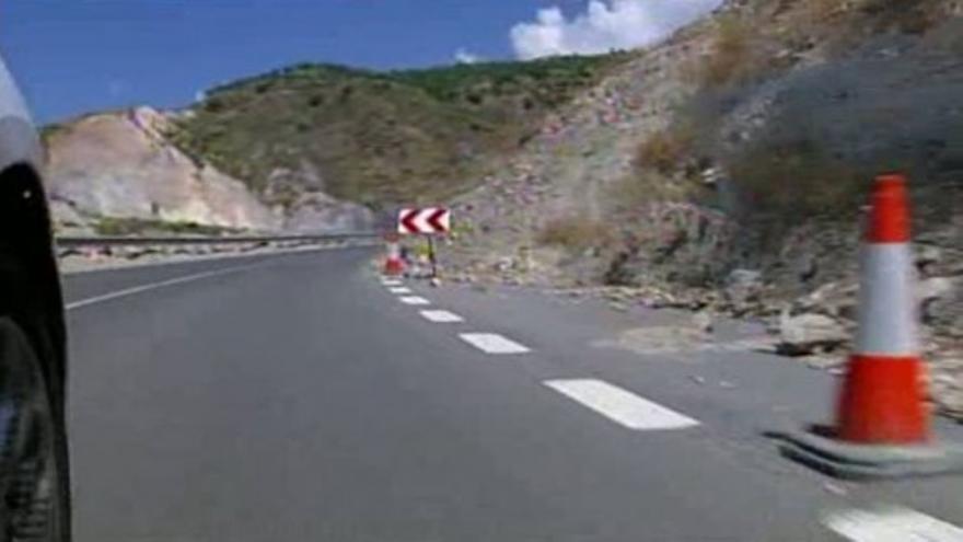 Peligro en la carretera de la Alpujarra granadina