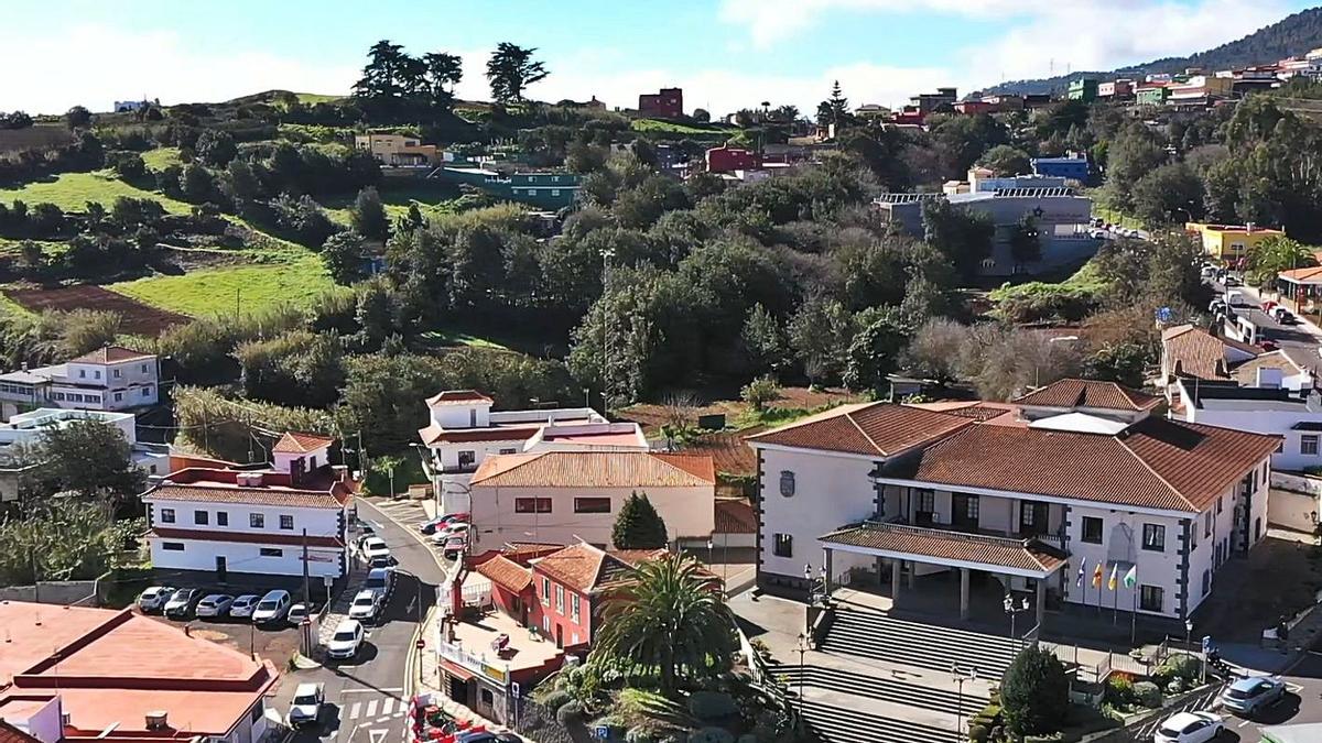 Una vista panorámica del centro de La Esperanza.