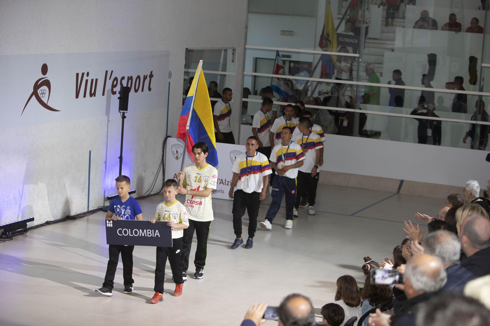 Las mejores imágenes de la gala inaugural del Mundial de Pilota de Alzira