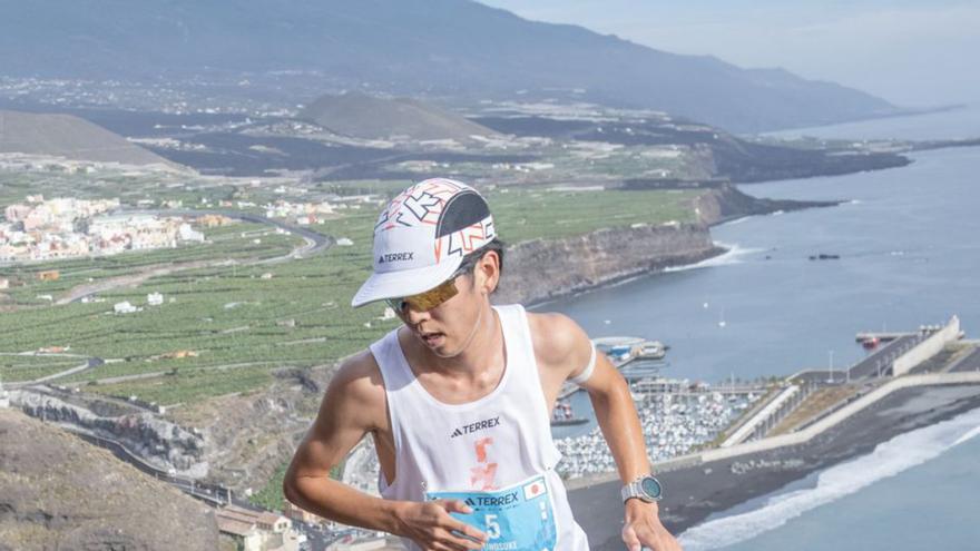 Ryonosuke Omie, ganador del Kilómetro Vertical.