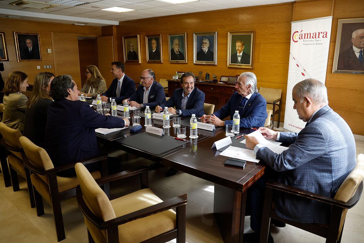 Reunión ayer en la Cámara de Comercio