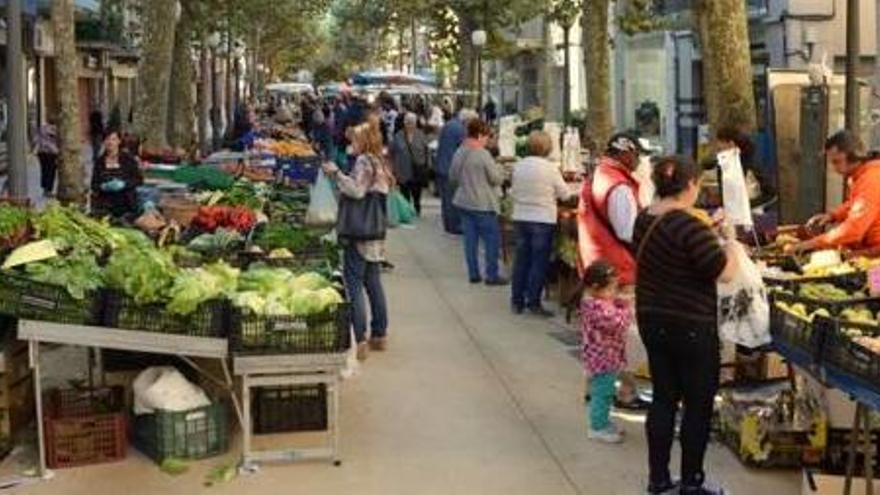 Blanes El mercat torna al Passeig de Dintre