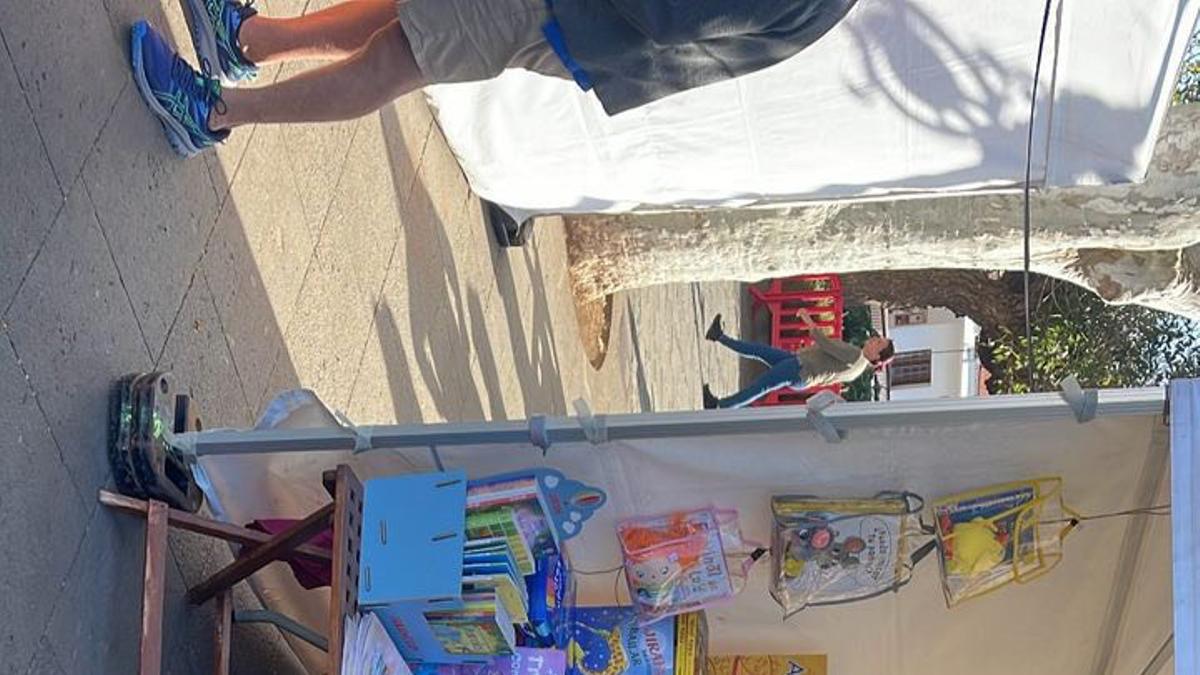 Un detalle de la feria de la Plaza del Cristo.