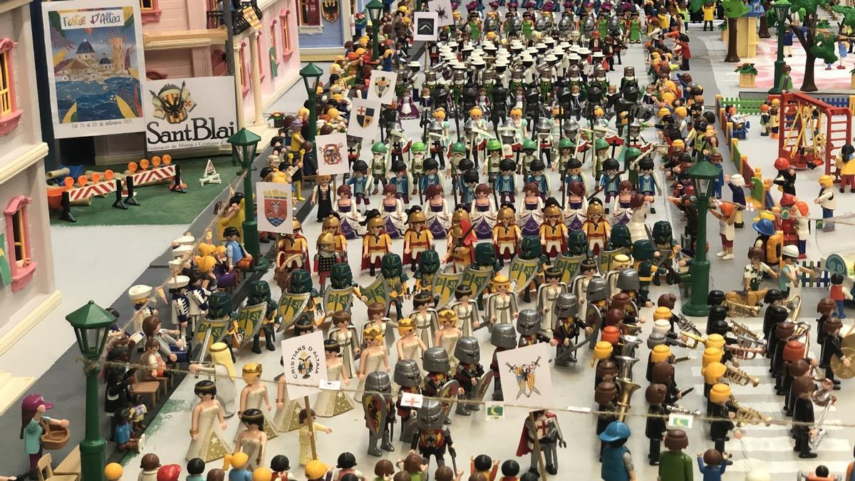 Exposición de &#039;Clicks&#039; de Playmobil sobre las fiestas de Moros y Cristianos de Altea