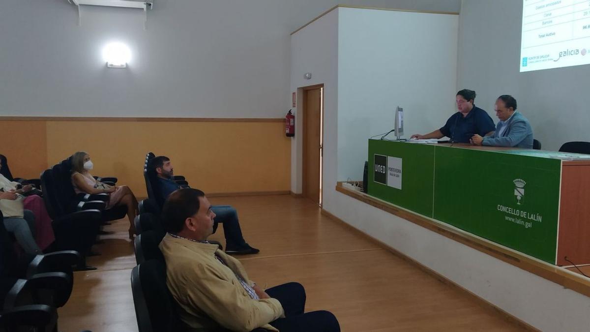 Un instante de la Asamblea General de la Asociación de Desenvolvemento Rural Pontevedra Norte. |