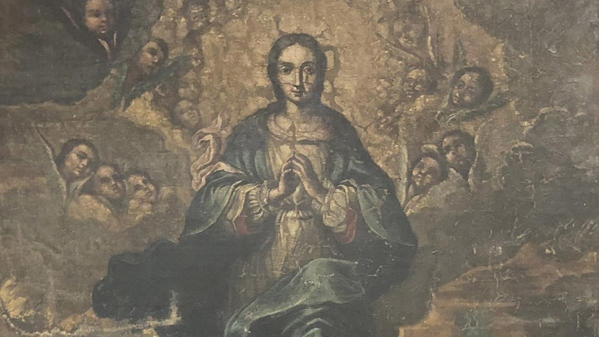 Inmaculada  pintura del siglo XVIII proveniente de Sijena