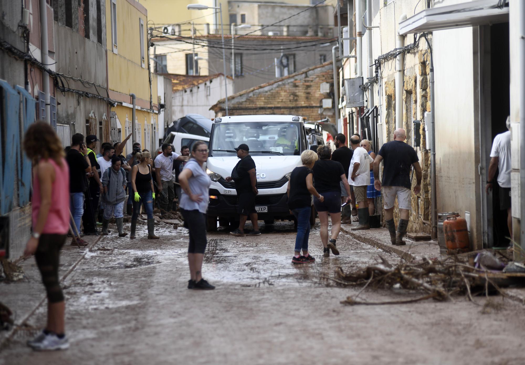 Los estragos del temporal en Javalí Viejo, en imágenes