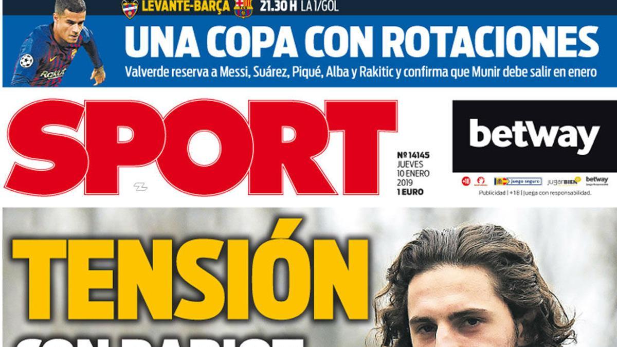 La portada de hoy