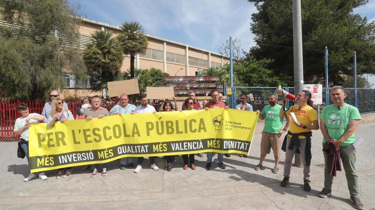Un moment de la protesta.