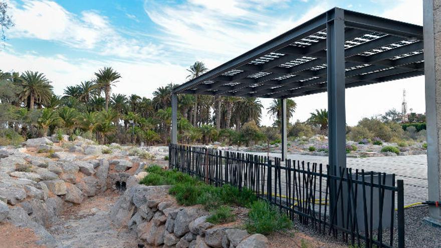 Interior del parque Tony Gallardo tras las obras de rehabilitación.