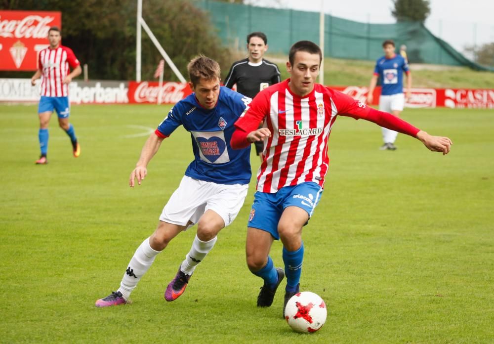 Sporting B - Amorebieta, en imágenes