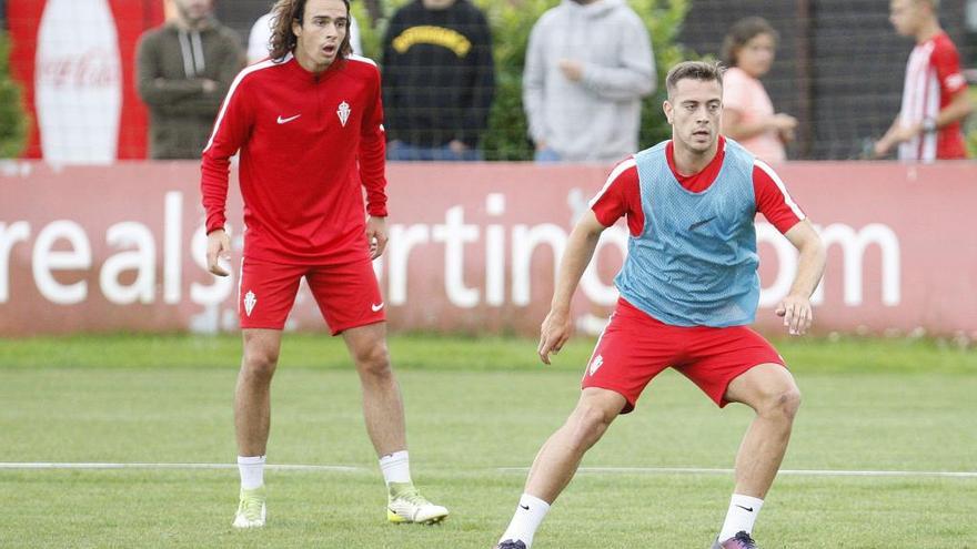 Pelayo y Juan Rodríguez en un entrenamiento