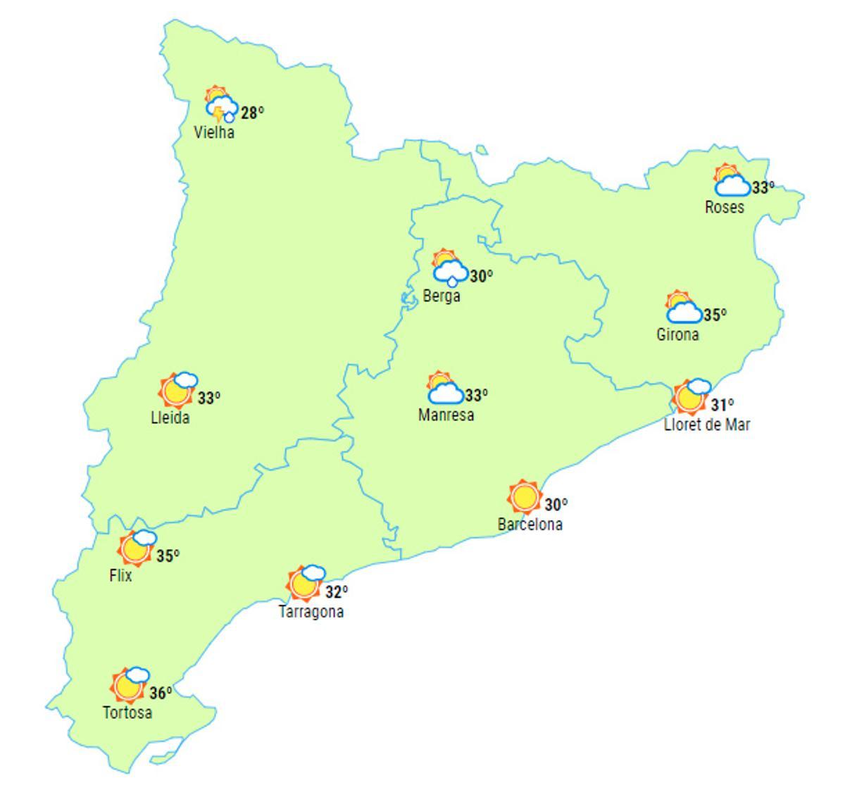 La previsión del Domingo