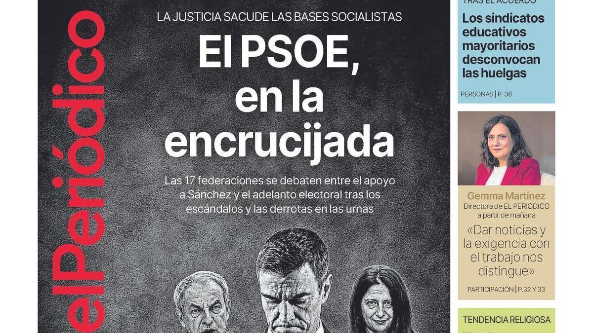 La portada de EL PERIÓDICO del 31 de mayo de 2026