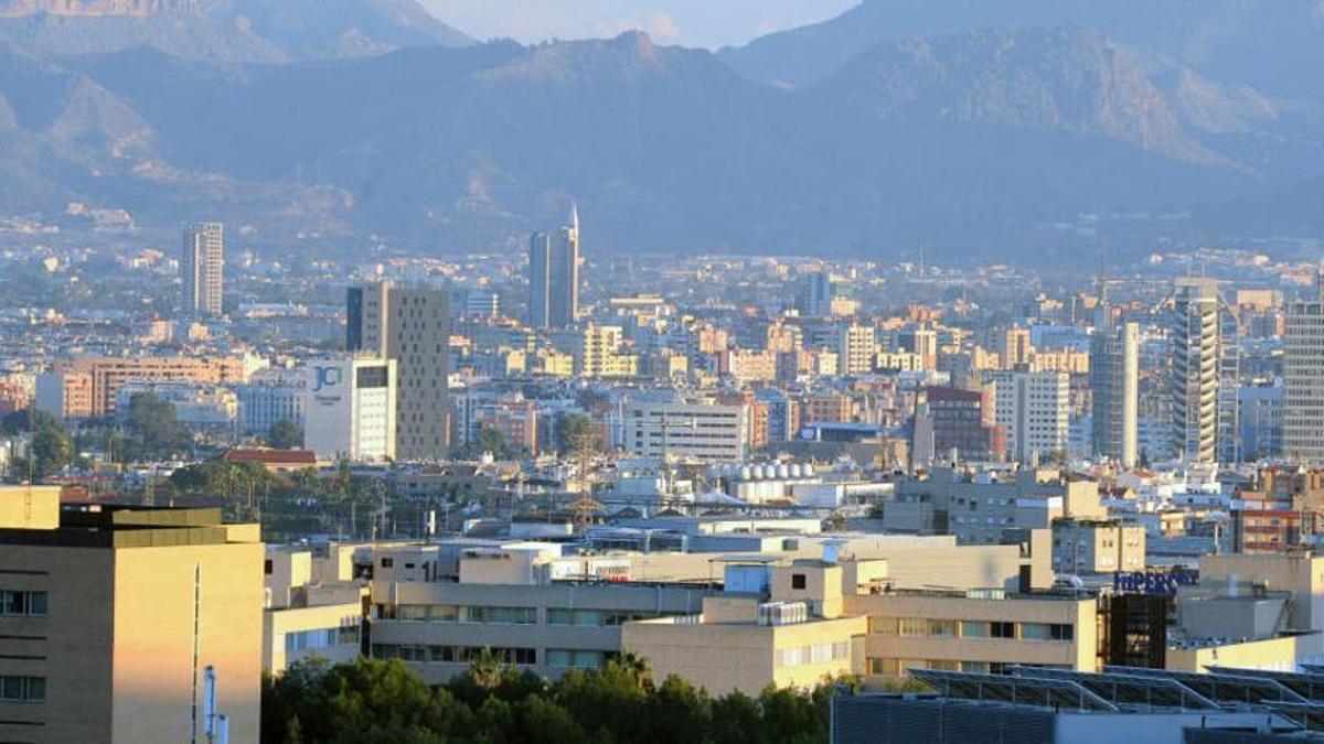 Vista panorámica de la ciudad de Murcia.