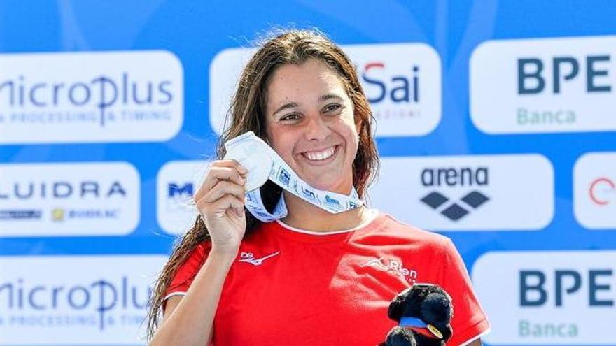 María de Valdés, plata en la prueba de 5 kilómetros