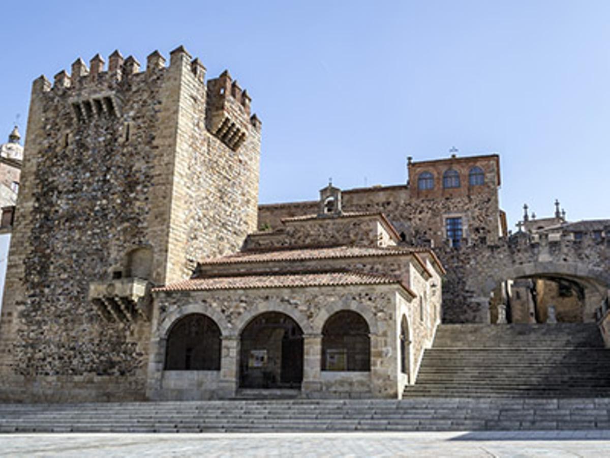 Parte antigua de Cáceres.