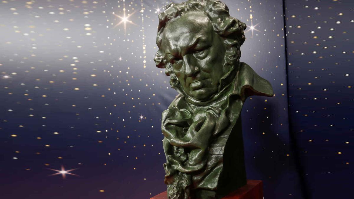 Estatuilla de los premios Goya