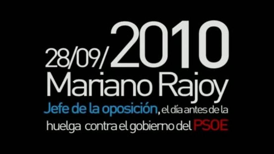 El PP responde con otro vídeo al PSOE sobre la huelga