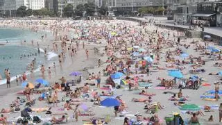 La ola de calor provoca tormentas, también en A Coruña, con más de 400 rayos en Galicia