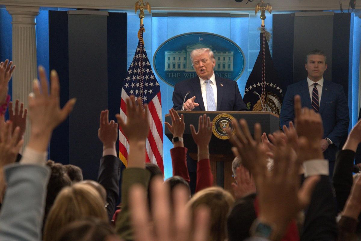 El presidente Donald Trump, en una de sus últimas comparecencias en la Casa Blanca