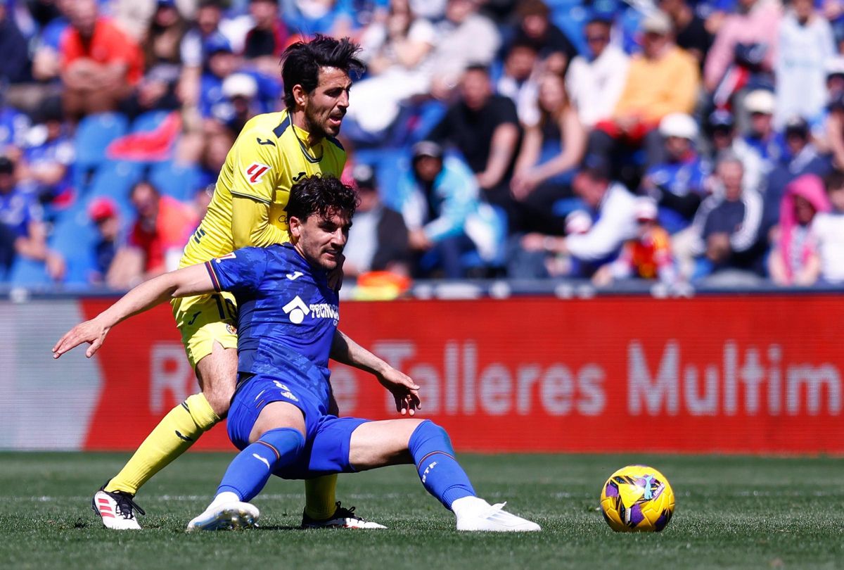 Dani Parejo, en el Getafe-Villarreal.