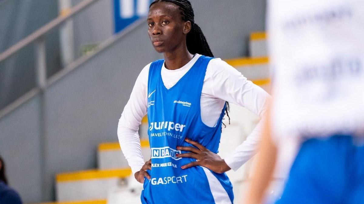 La ugandesa Jane Asinde, en un entrenamiento.