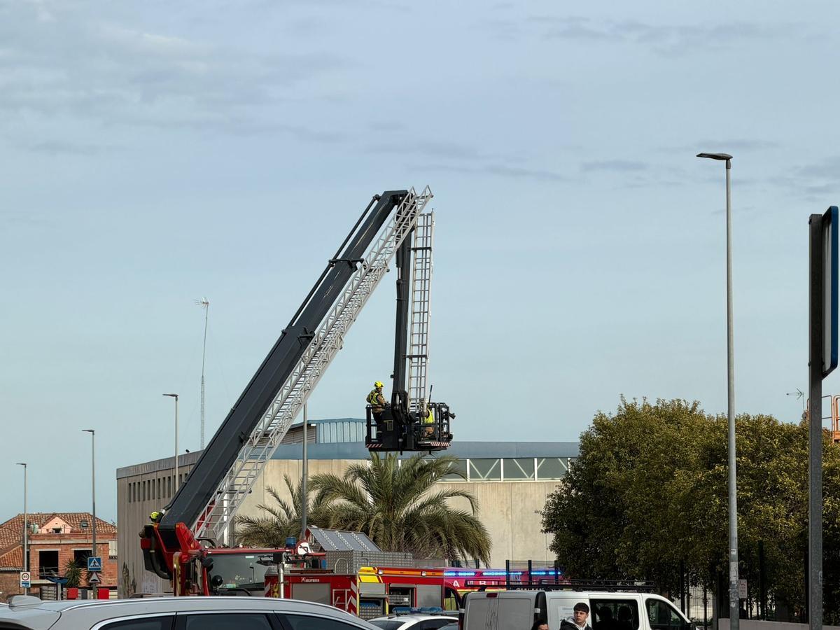 El trabajo de los bomberos, este miércoles.