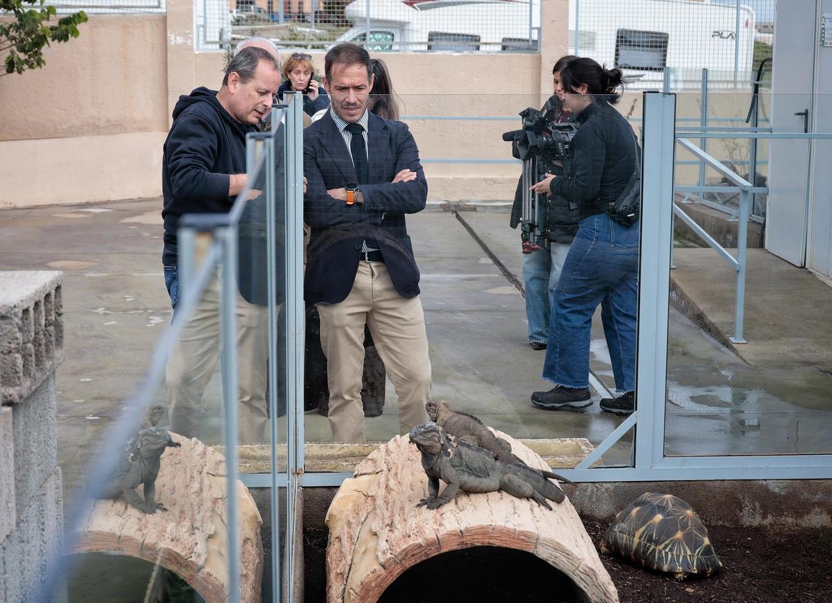 El consejero Mariano H. Zapata junto al director de Fundación Neotrópico, Jaime de Urioste