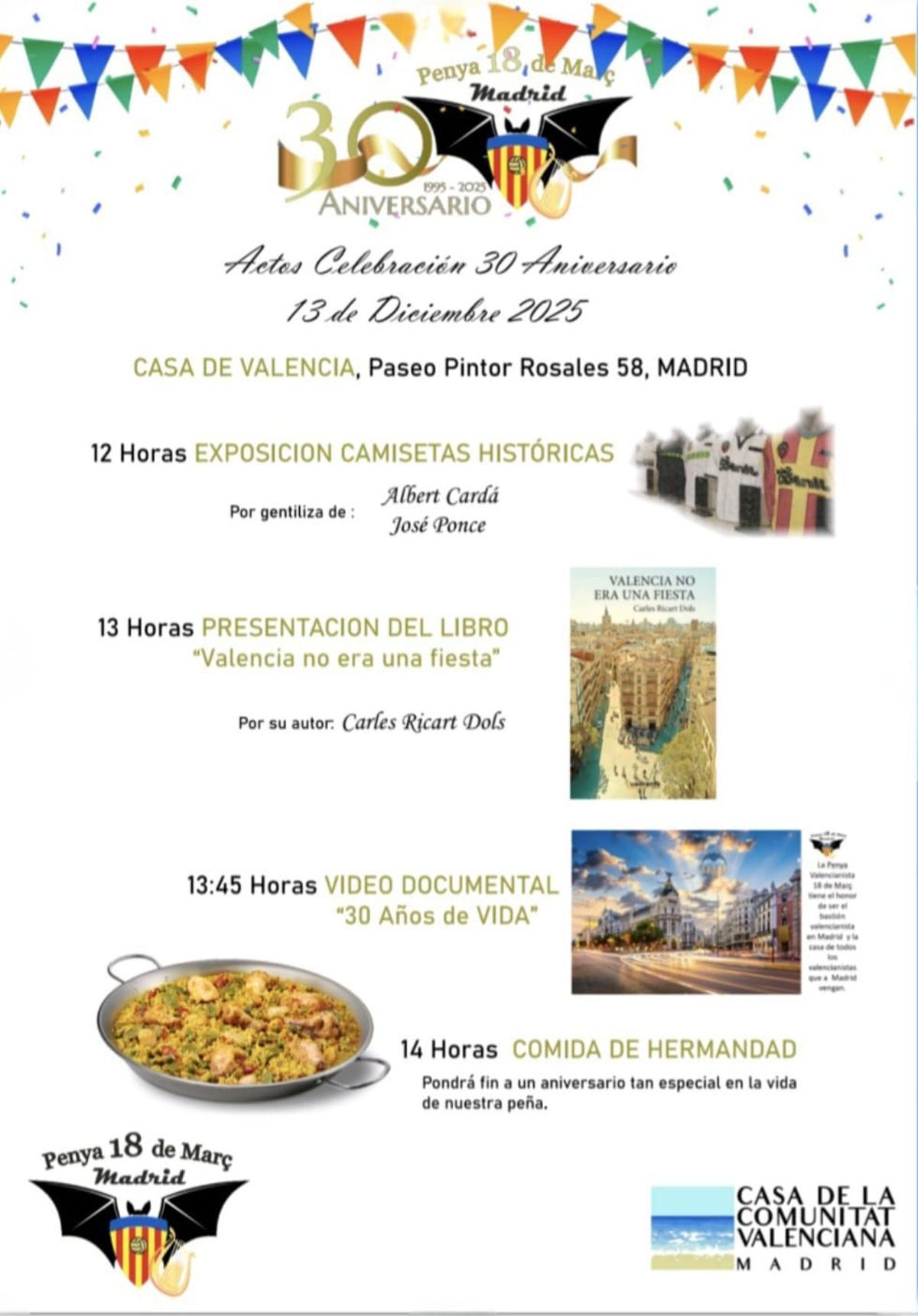 Los actos que la PV 18 de Marça llevó a cabo el pasado sábado, mientras el equipo jugaba en Madrid