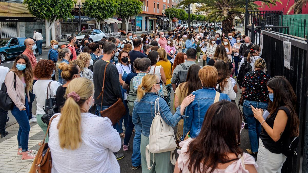 Imagen de archivo de las oposiciones al cuerpo de docentes de Secundaria realizadas en junio de 2021.