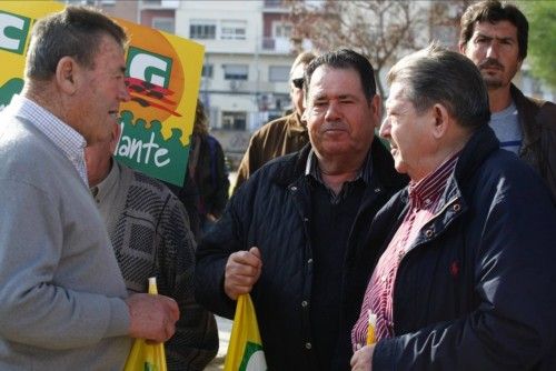 Protesta de agricultores y ganaderos de la comarca del Guadalentín